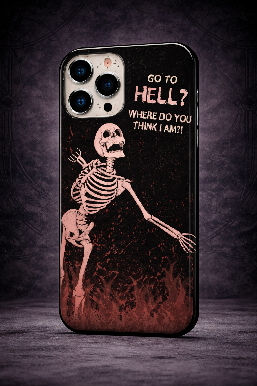 Hell Is Home - Gothic Skeleton Phone Case